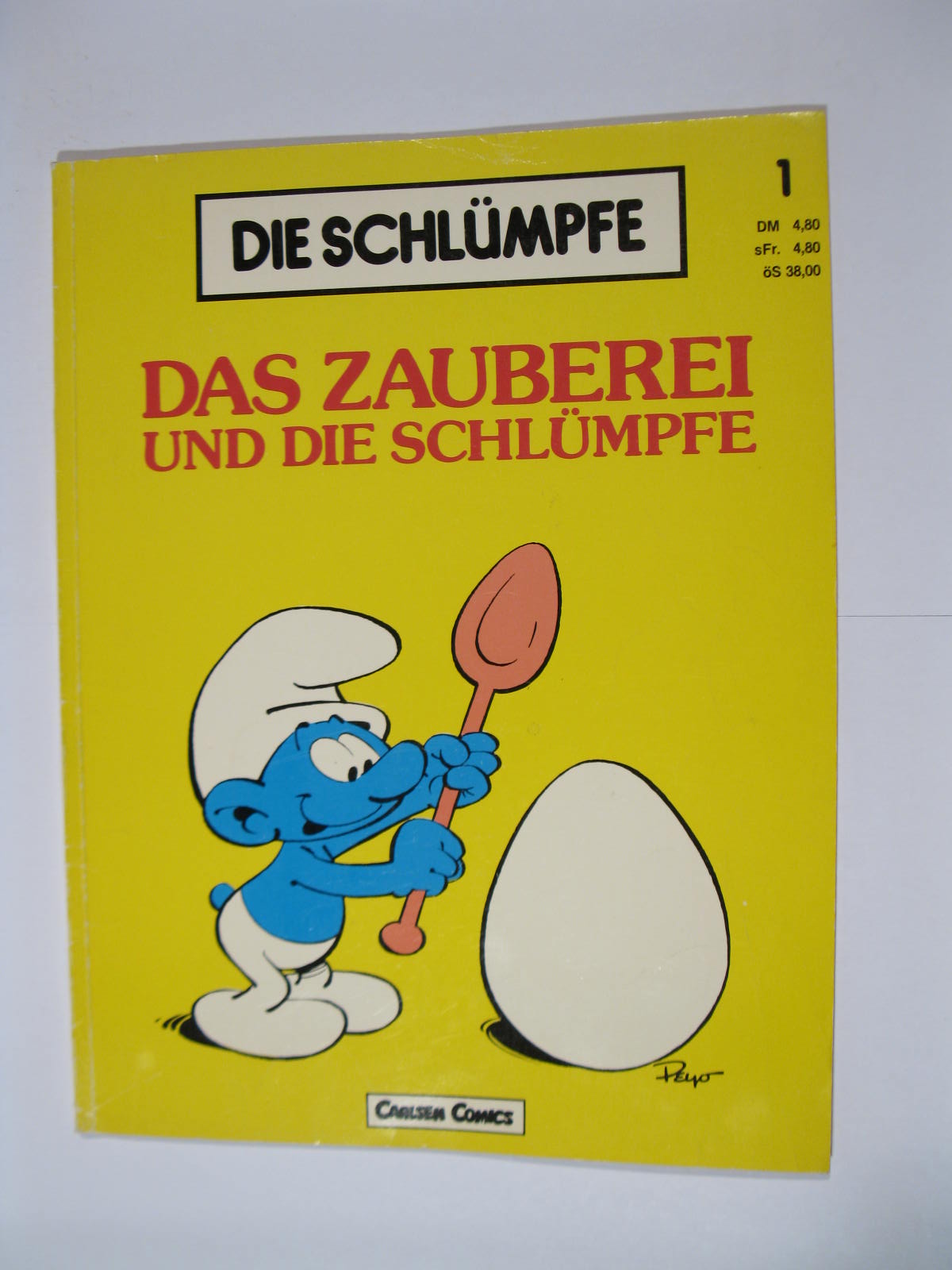 Schlümpfe gelbes Cover Nr. 1 Carlsen im Zustand (2). 97785