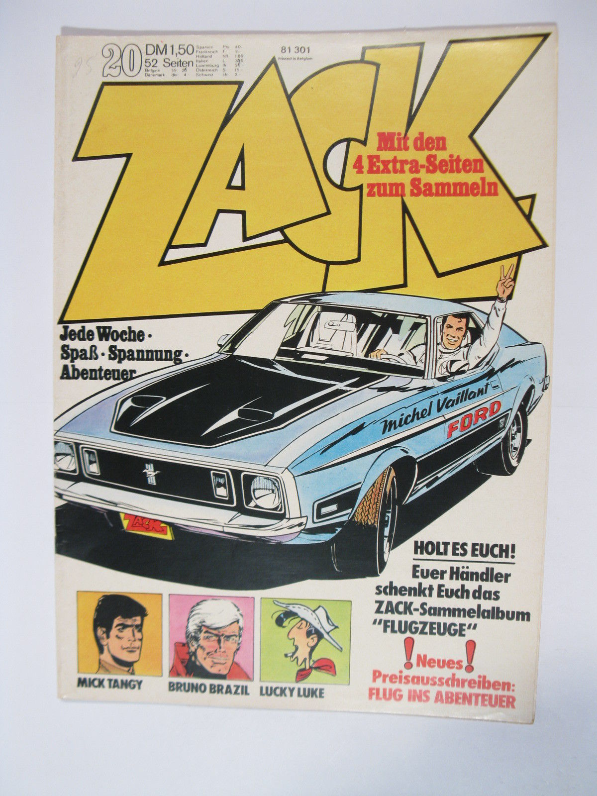 ZACK  Comic Nr. 73/20  Koralle Vlg. im Zustand (1/1-2). 78549