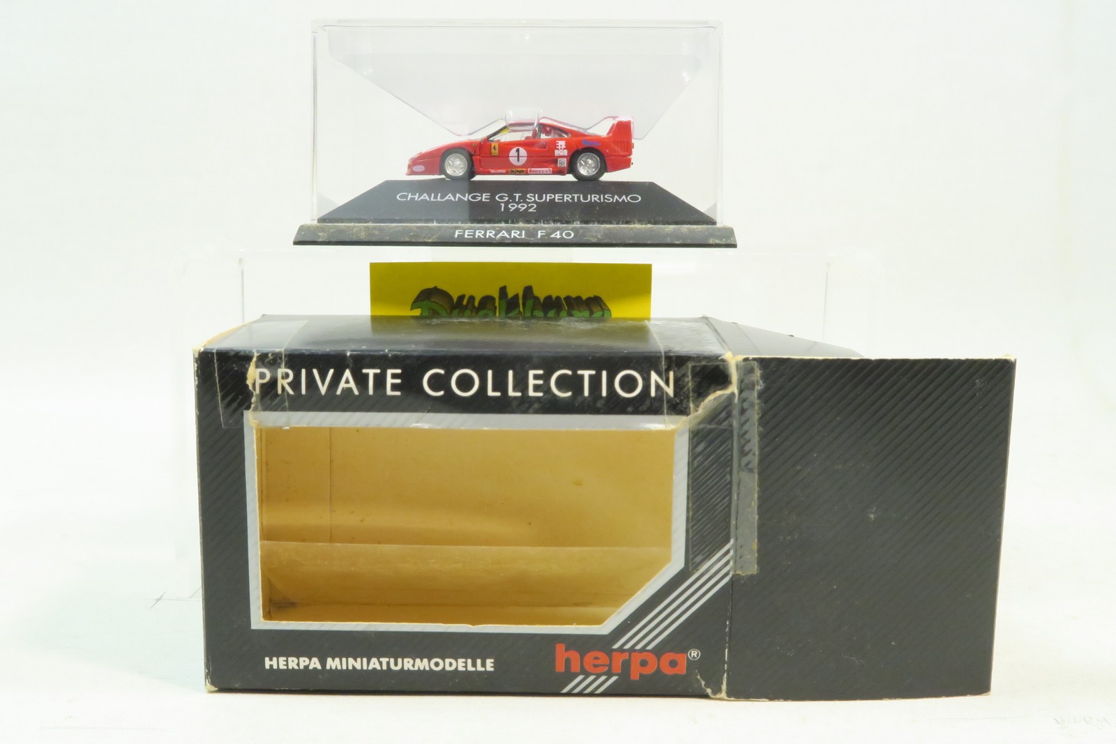 Herpa 1:87 PKW x Ferrari F 40 Superturismo 1992 Nr.1 in OVP 184323