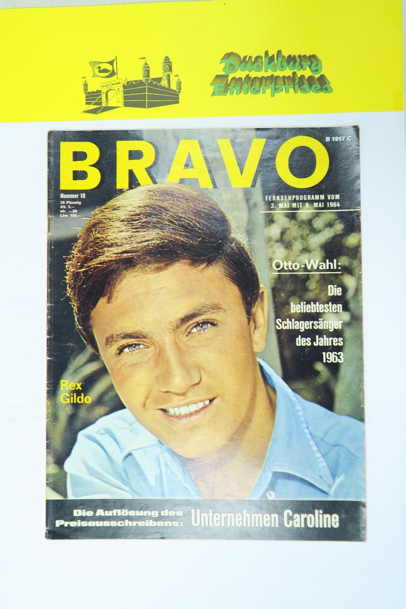 Bravo 1964 /18 vom 28.4.1964 Rex Gildo, Brad Harris, Thomas Fritsch 159017