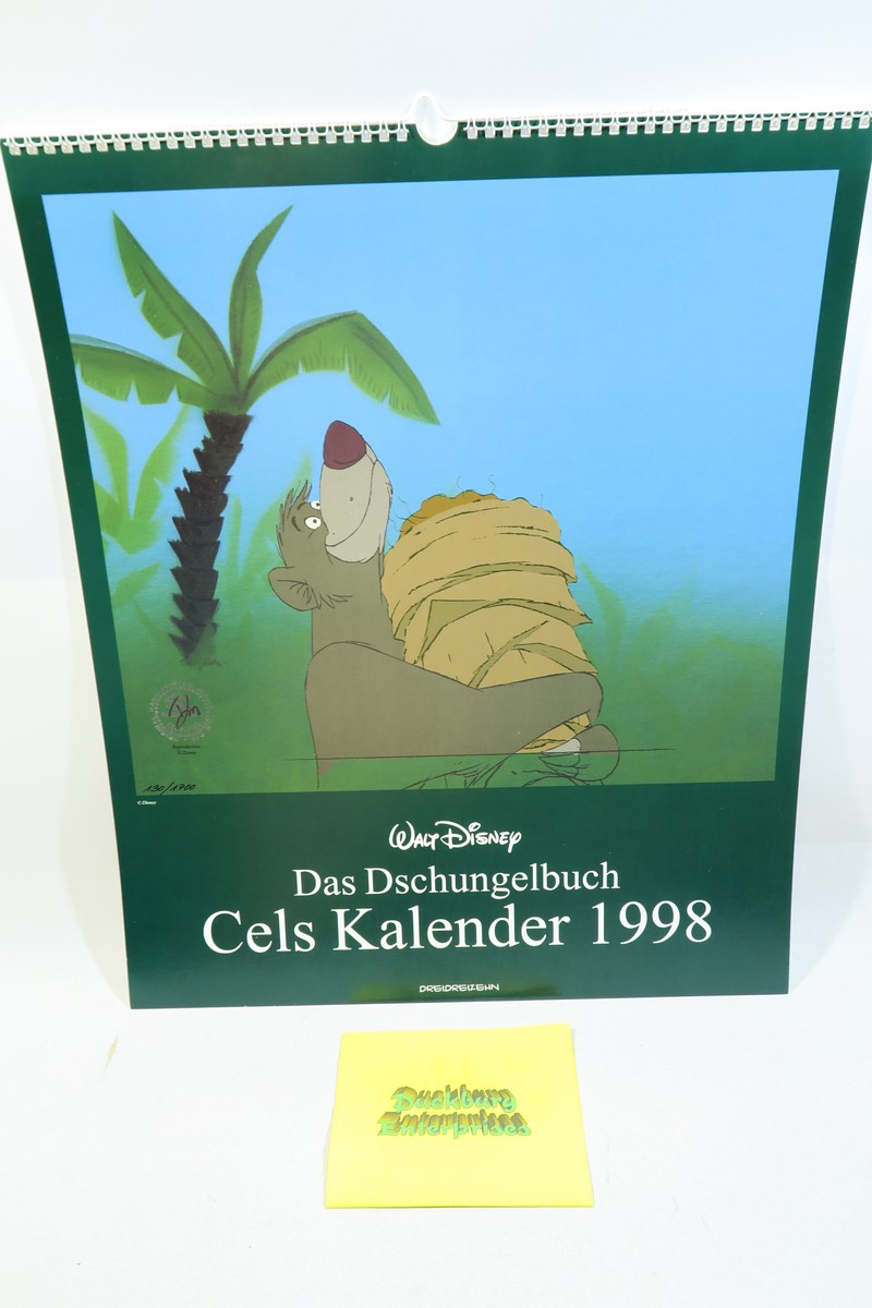 Cels Kalender 1998 Dschungelbuch in 2026 wiederverwendbar !