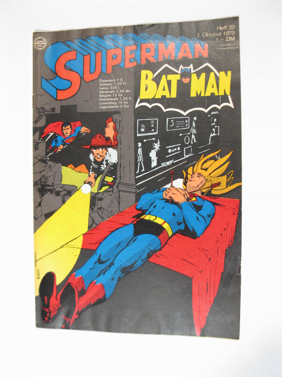 Superman Comic 1970/20  Ehapa im Zustand (1-2/2). 113299