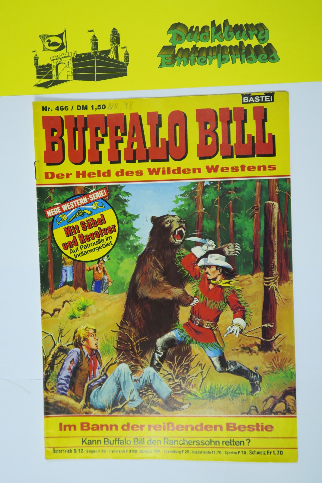 Buffalo Bill Nr. 466  Wäscher Bastei im Zustand (2). 161277