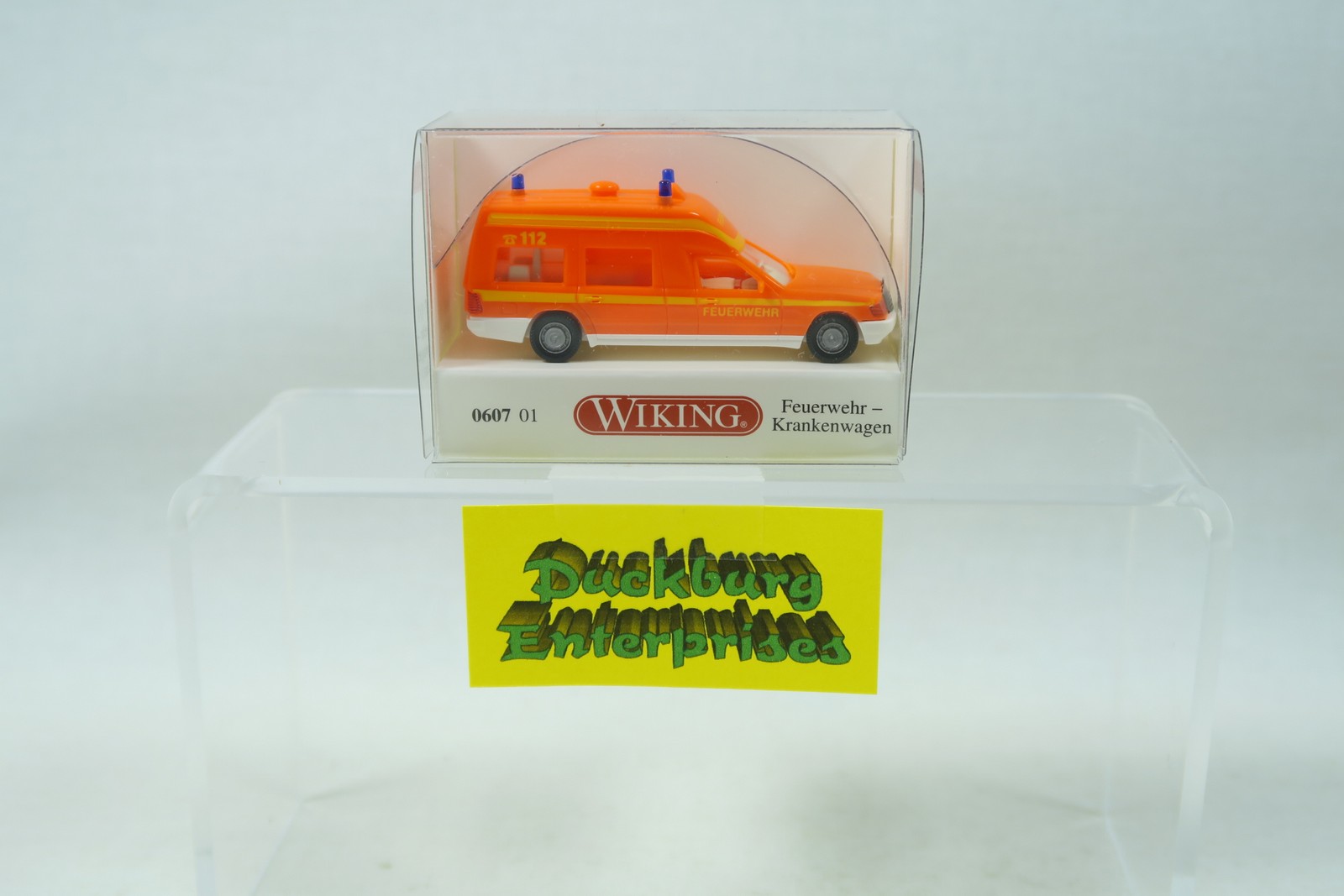 Wiking 060701 MB Binz Feuerwehr Krankenwagen in OVP 1:87 164941