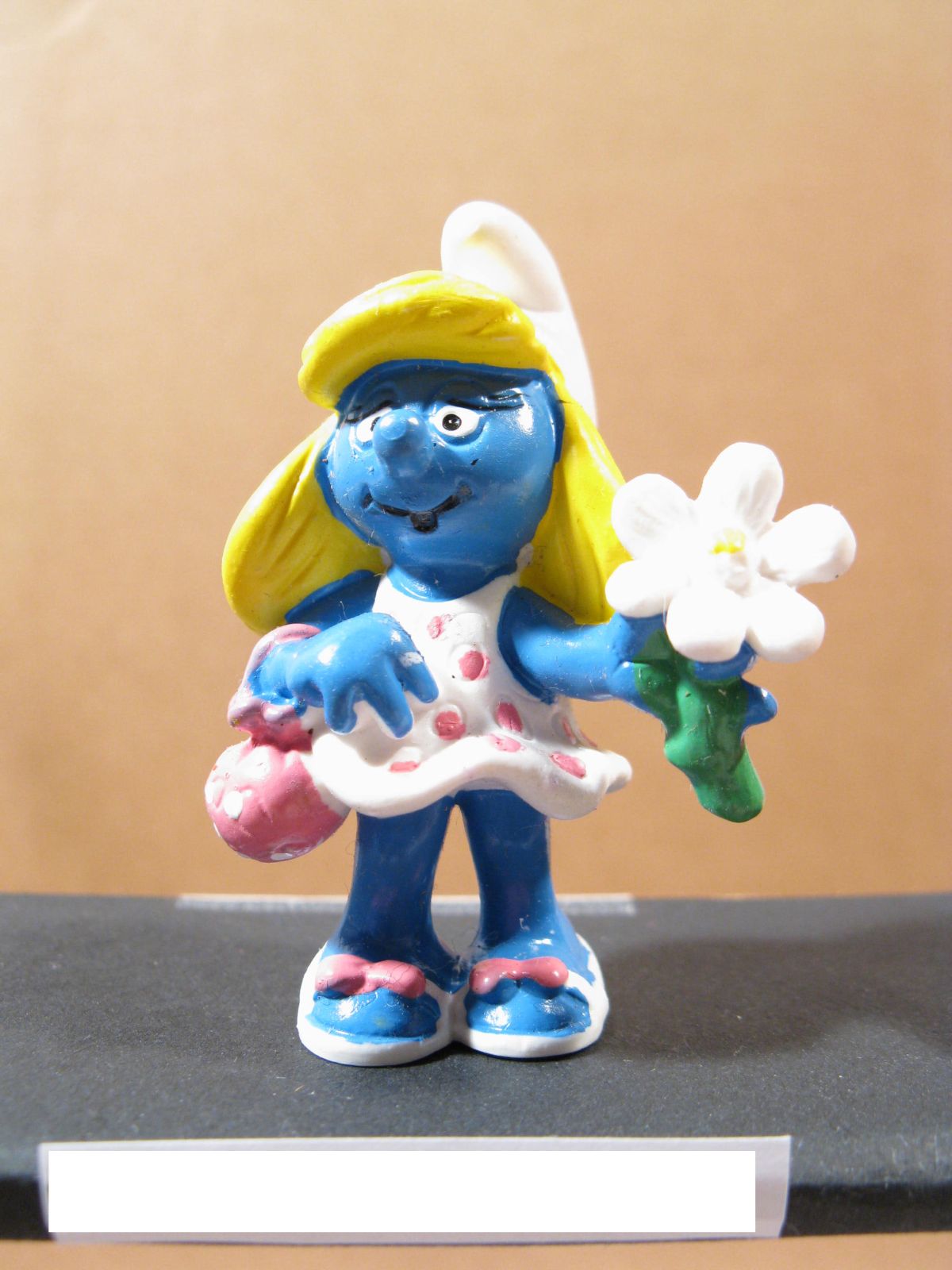 Schlumpfine mit Blume Variante 252  Schleich # 20421 smurf puffi schtroumpf 27766+