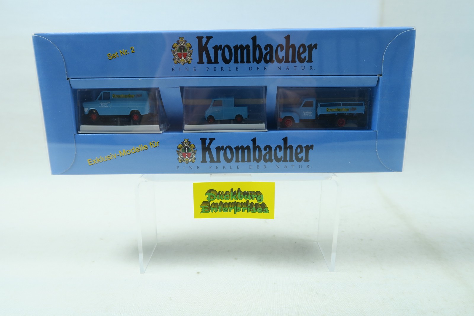 Brekina 2953 Krombacher Ford Transit Goggomobil Hanomag Set in OVP 1:87 173591