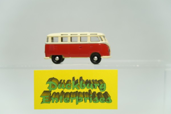 Brekina 1:87 3180 VW T1 Bus Bulli Samba rot creme in OVP 173917