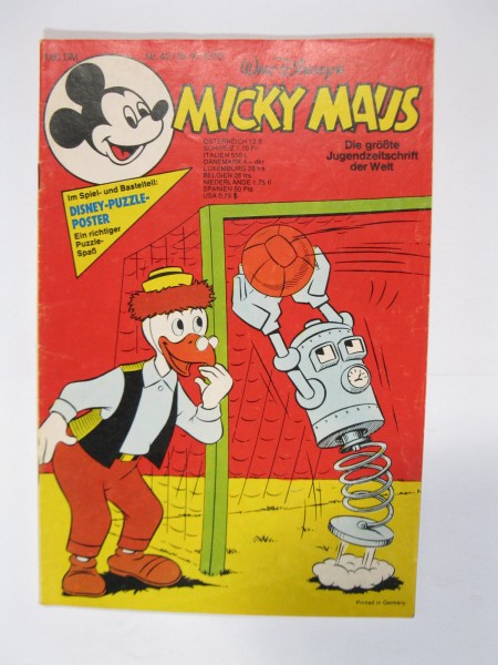 Micky Maus 1976/42 Originalheft vom 16.10.76 im Z (2). 77349