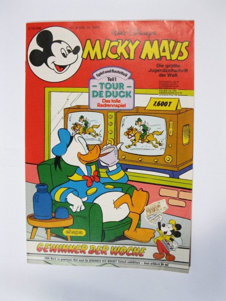 Micky Maus 1982/43 Originalheft vom 26.10.82 in Z (1-2) 54737