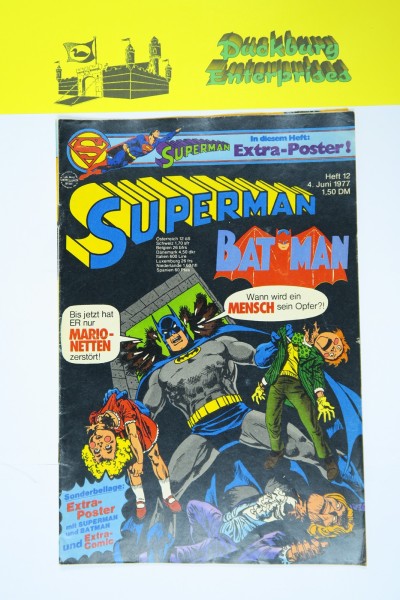 Superman Comic 1977/12 Ehapa im Zustand (2). 145701