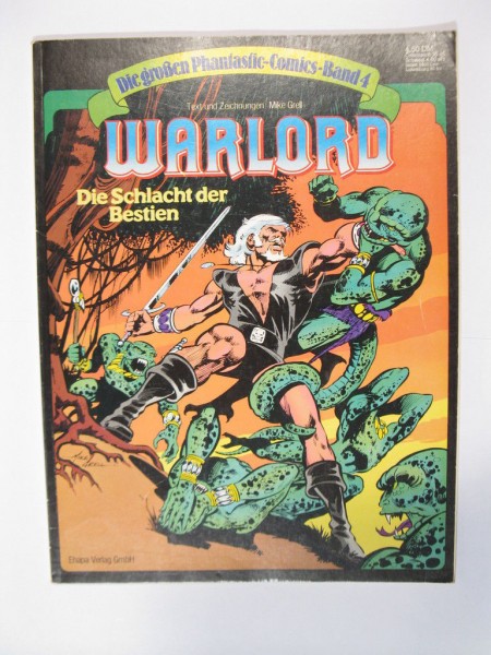 Große Phantastik Comics 4: WARLORD im Zustand (1-2) Ehapa 1.Aufl. 99613+