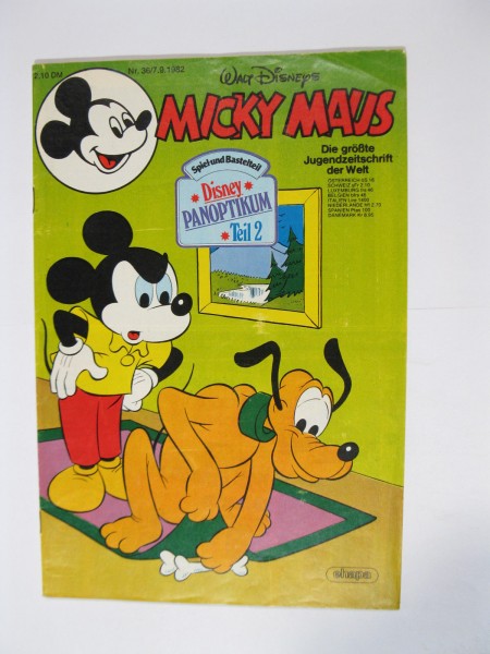 Micky Maus 1982/36 Originalheft vom 7.9.82 im Z (1-2). 77903