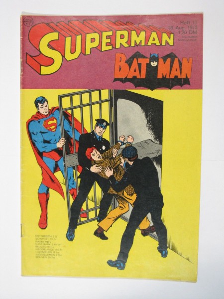 Superman Comic 1973/17 Ehapa im Zustand (1-2/2). 63747