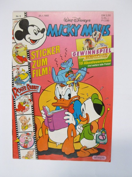 Micky Maus 1989/ 5 Originalheft vom 25.1.89 in Z (1) 55060