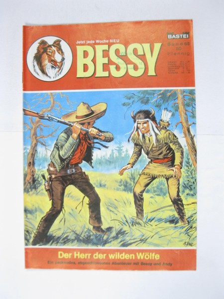 Bessy Comic-Heft Nr. 65 Bastei im Zustand (2 St). 140361