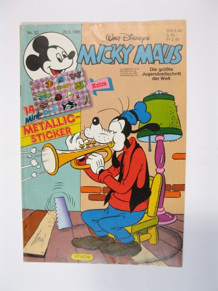 Micky Maus 1985/22 Originalheft vom 25.5.85 in Z (1-2) 54873