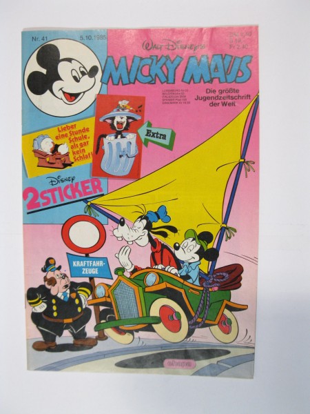 Micky Maus 1985/41 Originalheft vom 5.10.85 in Z (1-2) 54892