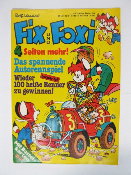 Fix und Foxi 26. Jhrg. 1978/35 + Beilage Kauka Pabel im Z (1). 79545