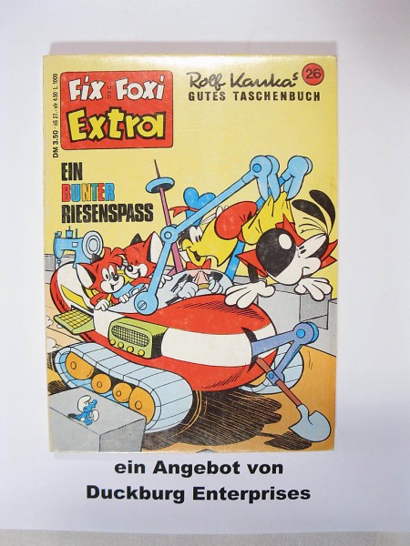 Fix und Foxi Extra Taschenbuch Nr. 26 in Z (1) Kauka 41680
