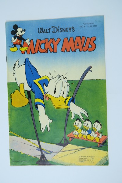 Micky Maus 1954/ 6 Originalheft vom Juni 1954 in Z (1-2/2). 62277