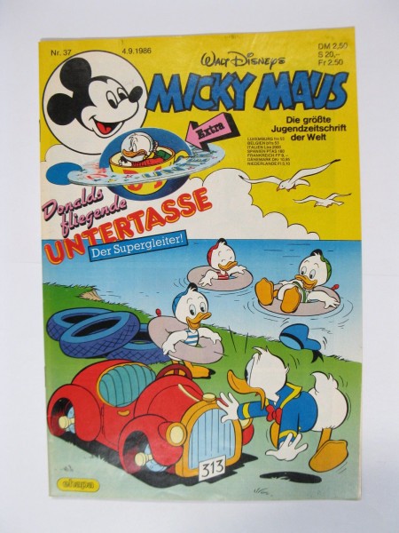 Micky Maus 1986/37 Originalheft vom 4.9.86 im Z (1-2). 78237