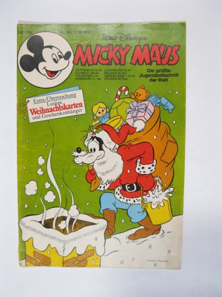 Micky Maus 1977/49 Originalheft vom 3.12.77 in Z (2) 72561