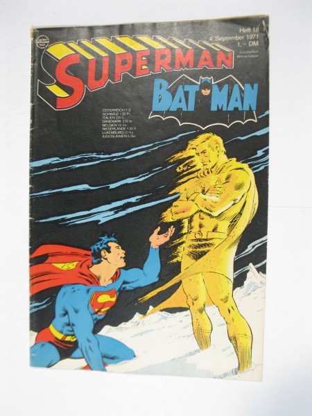 Superman Comic 1971/18 Ehapa im Zustand (2 oS). 113341