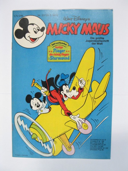 Micky Maus 1979/22 Originalheft vom 29.5.79 in Z (1 oS) 54559