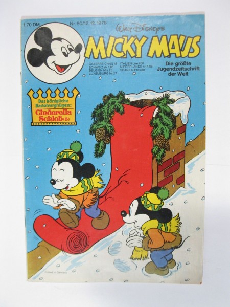 Micky Maus 1978/50 Originalheft vom 12.12.78 im Z (1-2). 77545