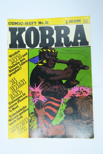 Kobra Comic 1975/31 Gevacur im Zustand (1/1-2). 145451