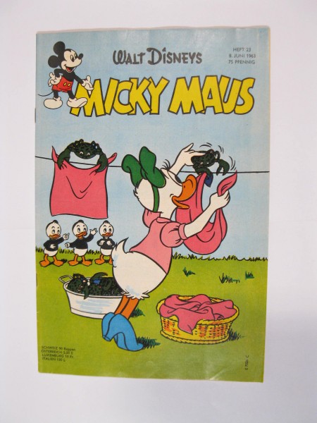 Micky Maus 1963/23 Originalheft vom 8.6.63 in Z (1-2 oS) 53992