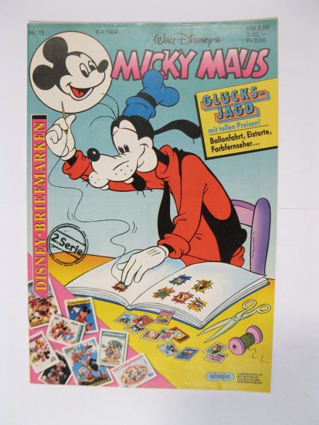 Micky Maus 1989/15 Originalheft vom 6.4.89 im Z (1). 78461