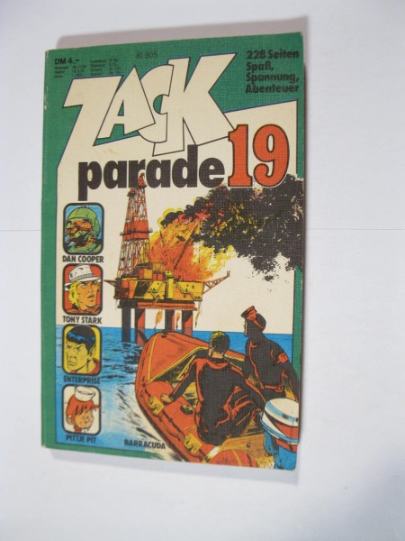 Zack Parade Taschenbuch Nr. 19 Koralle Vlg. im Zustand (1/1-2). 100587