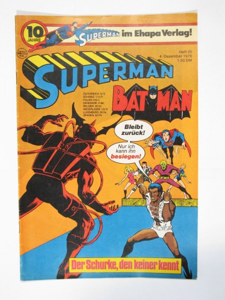 Superman Comic 1976/25 Ehapa im Zustand (1/1-2 oS). 66467