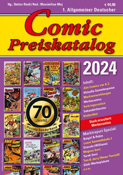 Comic Preiskatalog 2024 Hc Preise für Micky Maus, Sigurd, Nick, Superman