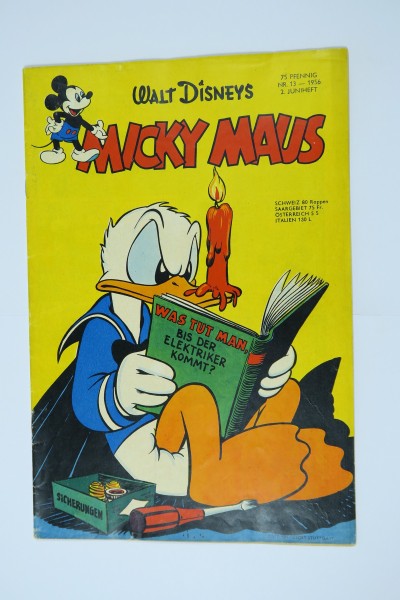 Micky Maus 1956/13 Originalheft vom Juni 1956 in Z (1-2/2 oS) 57268