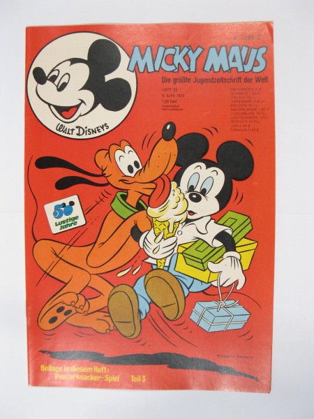 Micky Maus 1973/23 Originalheft vom 9.6.73 in Z (1 oS) 54252