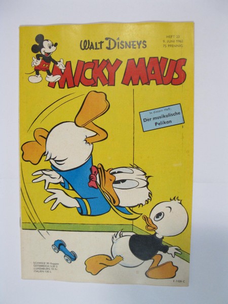 Micky Maus 1962/23 Originalheft vom 9.6.62 in Z (1-2 oS) 53940