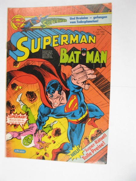 Superman Comic 1982/14 Ehapa im Zustand (1-2). 114275