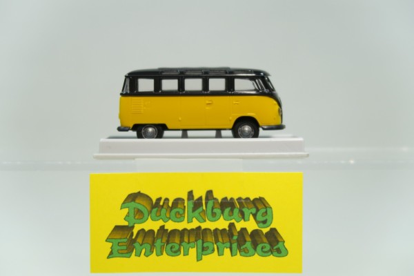 Brekina 1:87 31824 VW T1 Bus Bulli Samba blau gelb in OVP 173951