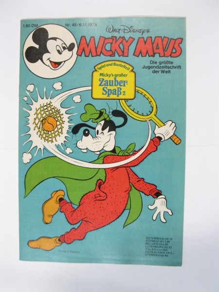 Micky Maus 1979/45 Originalheft vom 6.11.79 in Z (1) 54583