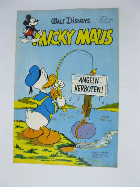Micky Maus 1963/33 vom 17.8.63 Ehapa im Zustand (1). 119683