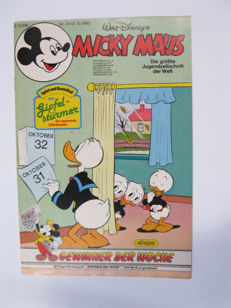 Micky Maus 1982/41 Originalheft vom 12.10.82 in Z (1) 54735