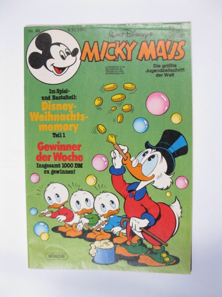 Micky Maus 1983/49 Originalheft vom 6.12.83 in Z (1-2) 54795