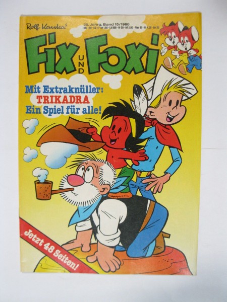 Fix und Foxi 28. Jhrg. 1980/15 Kauka Pabel im Z (1). 79635
