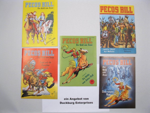 Pecos Bill Nr. 1-66 kpl. Hethke Nachdruck der Mondial Großbände 45943