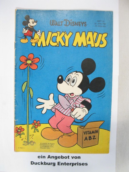 Micky Maus 1963/25 Originalheft vom 22.6.1963 in Z (2) 48211