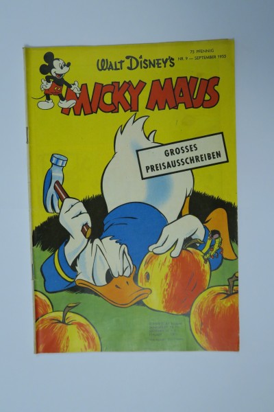 Micky Maus 1955/ 9 vom September 1955 Ehapa im Zustand (3). 142949