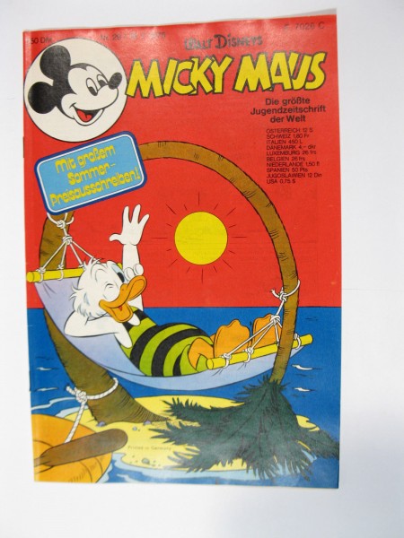 Micky Maus 1975/29 Originalheft vom 19.7.75 im Z (1). 75953