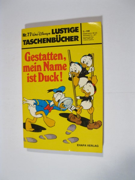 Donald Duck Lustiges Taschenbuch Nr. 77 ERSTAUFLAGE Ehapa Z (1/1-2). 116251